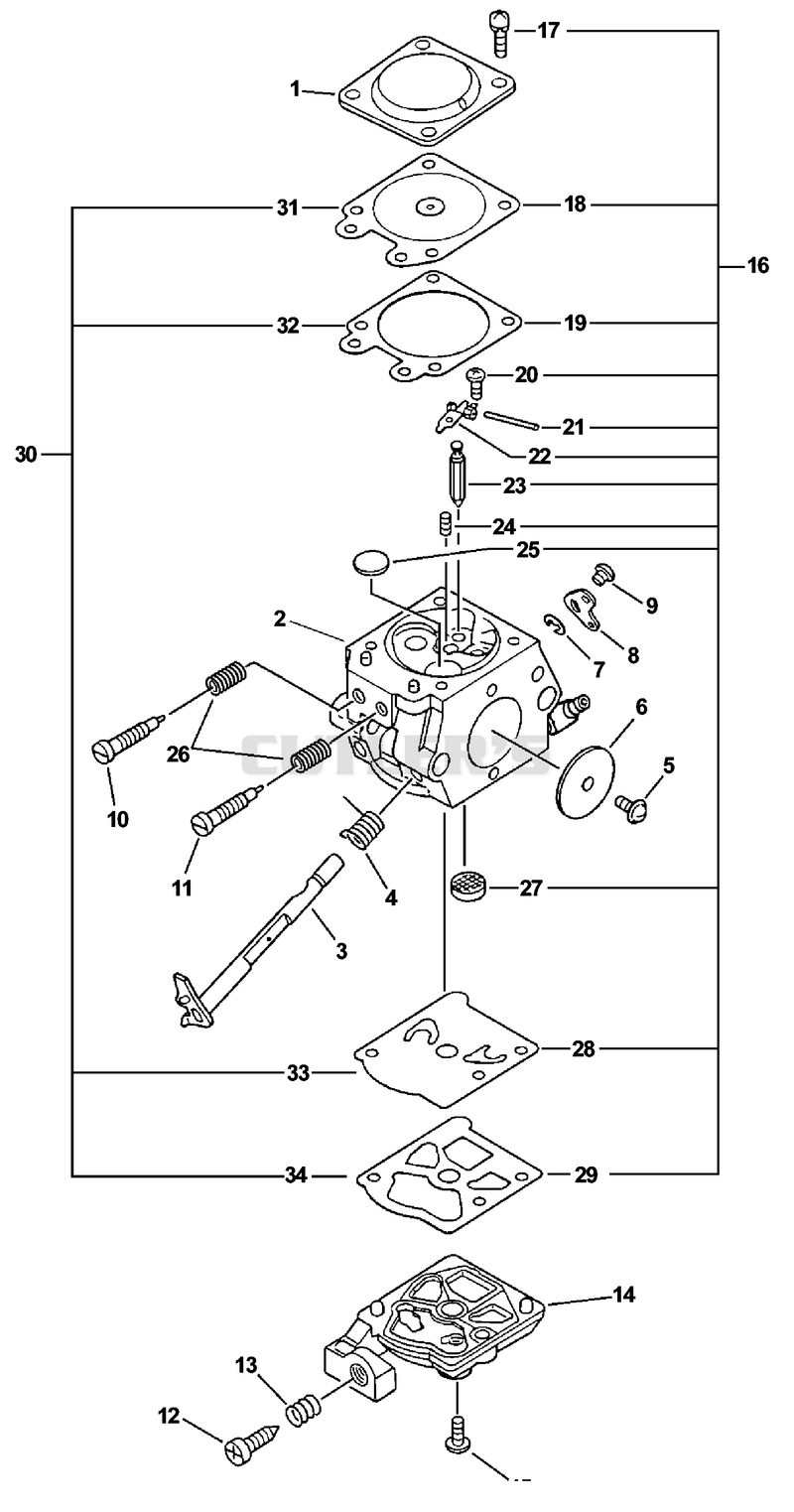 Carburetor -- WT-385A S/N: 001001 - 011843