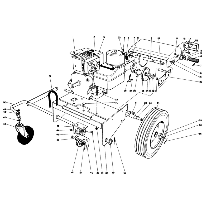 Engine and Base Assembly Model 62923