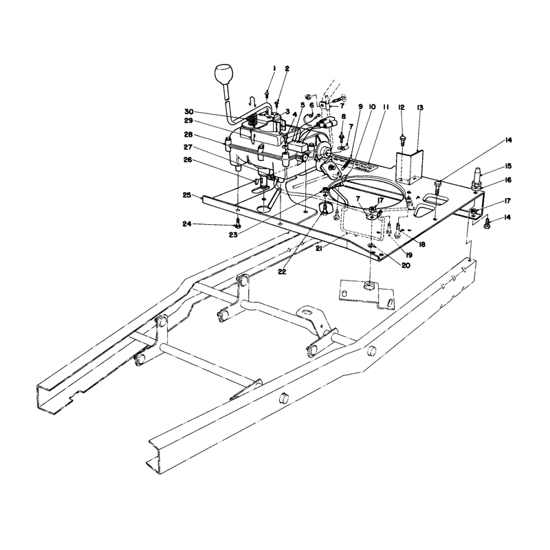 Engine Plate And Shift Assembly