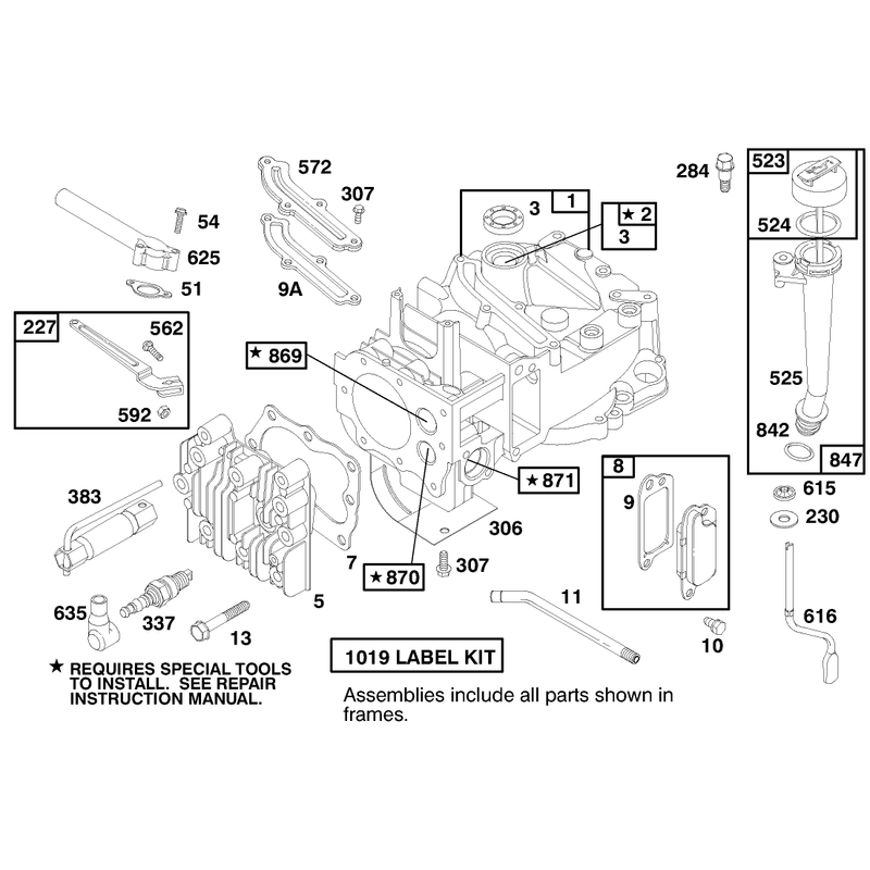 Engine Briggs and Stratton Model 12h802-0658-01