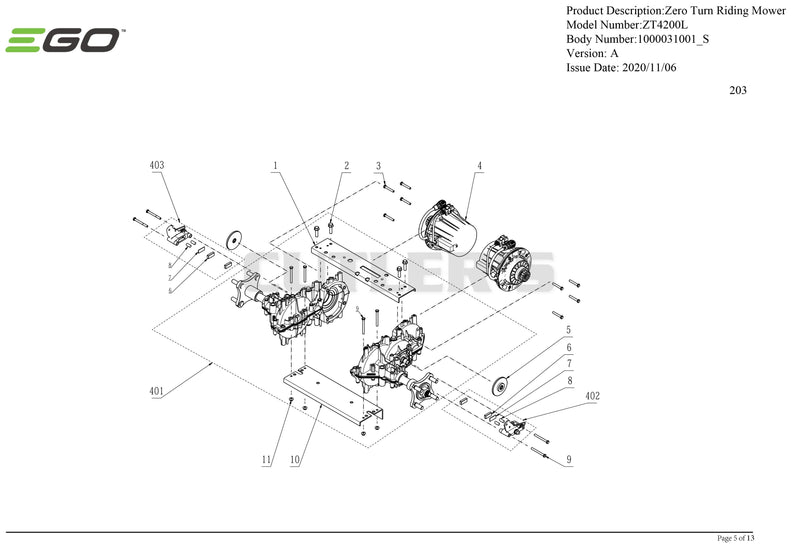 Drive Train Assembly
