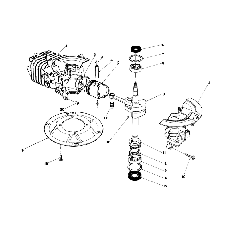 Crank Shaft Assembly Model No 47pn2-1
