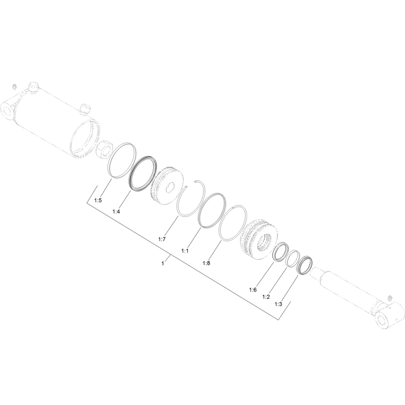Hydraulic Cylinder Assembly No 133-6138