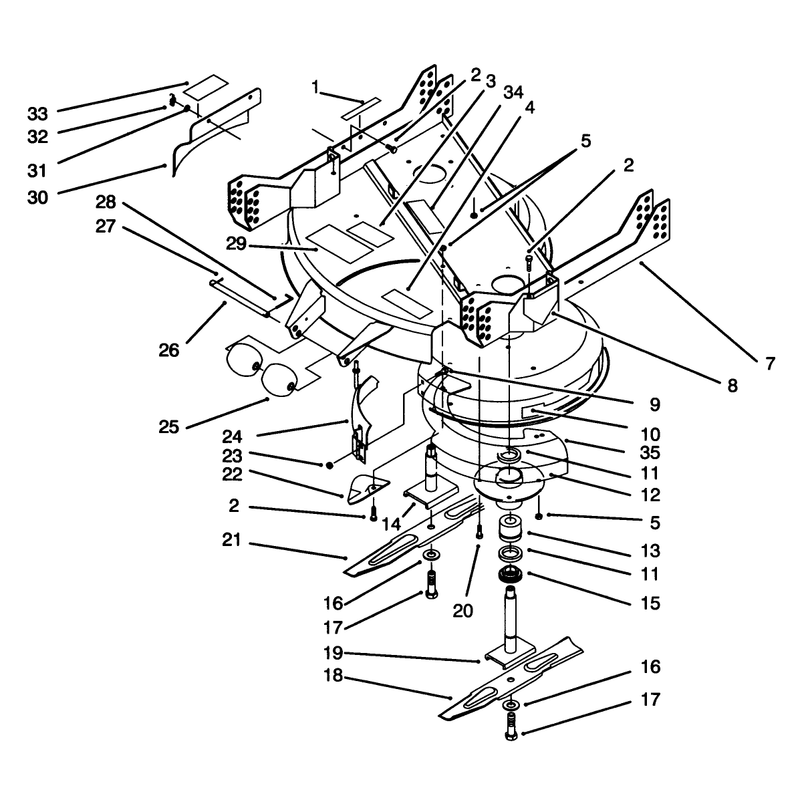 Deck and Spindle Assembly