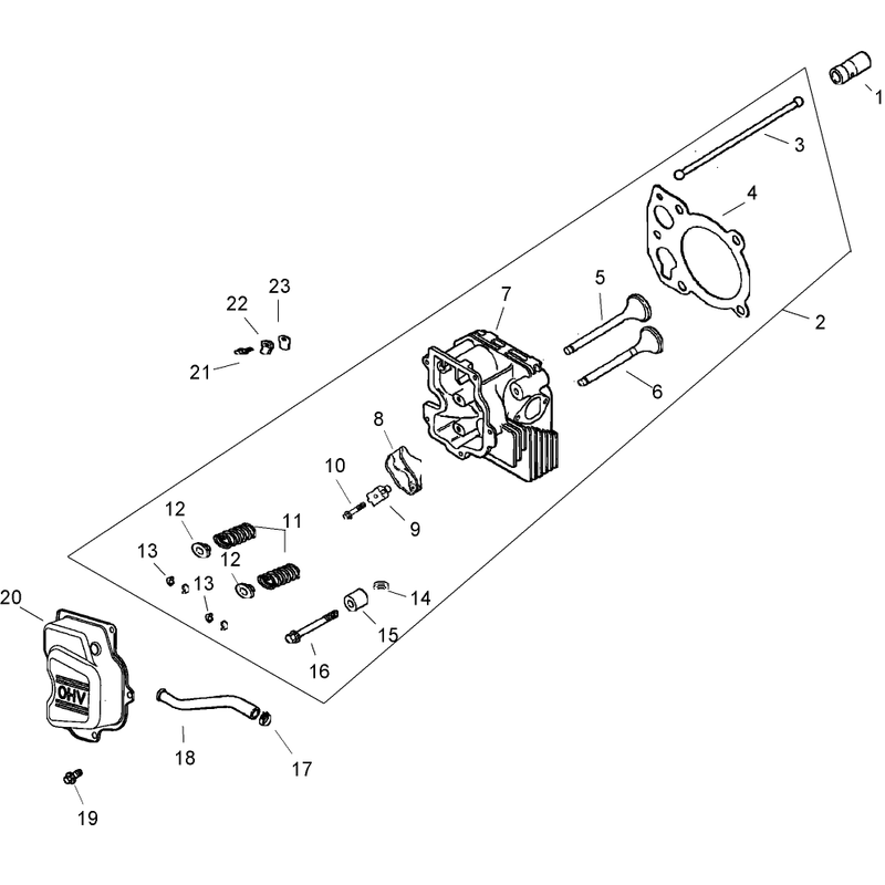 Head, Valve and Breather Assembly  Kohler Cv492s-27525