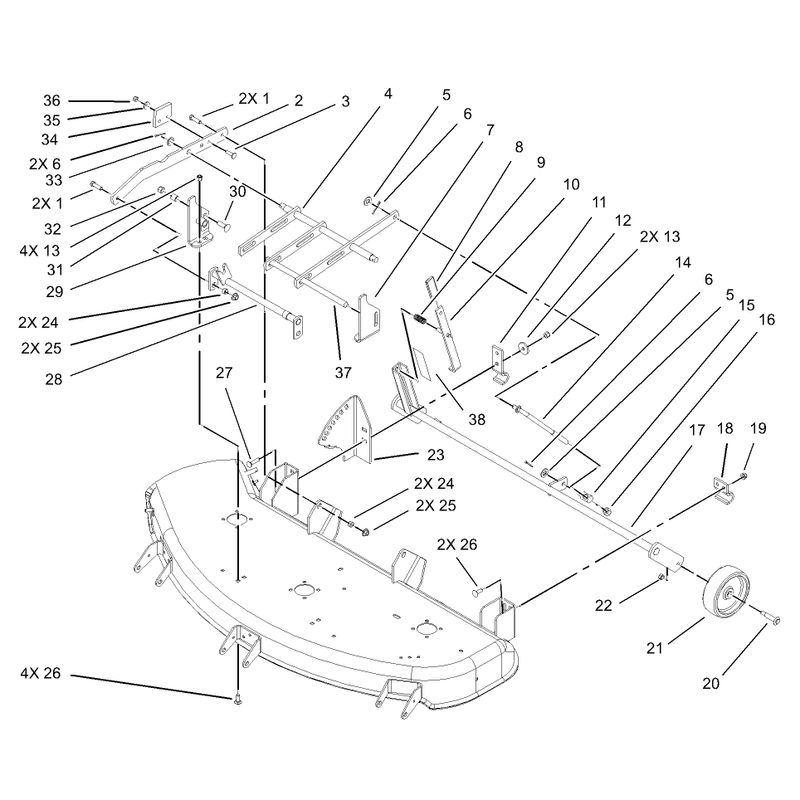 Deck Suspension Assembly