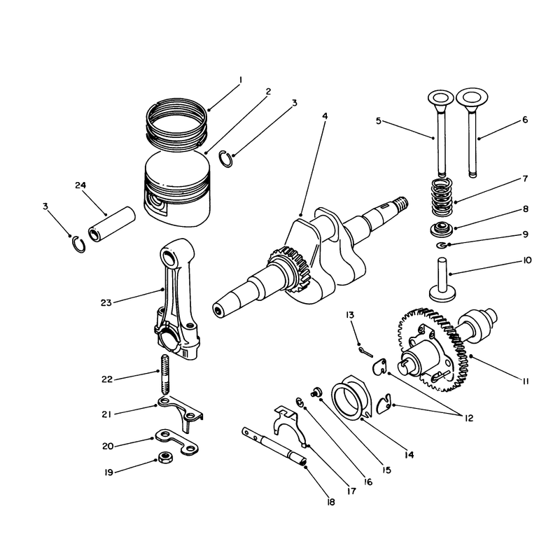 Crankshaft and Camshaft Assembly