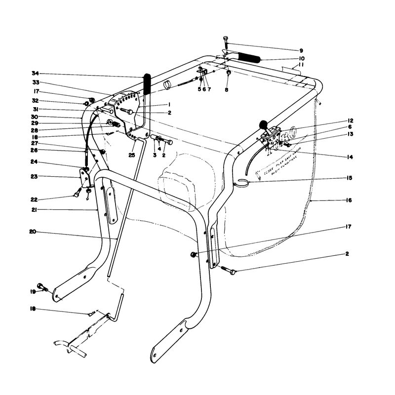 Controls and Handle Assembly Model 62923