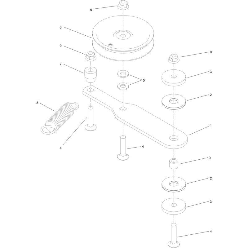 Idler Arm Assembly No 120-6410