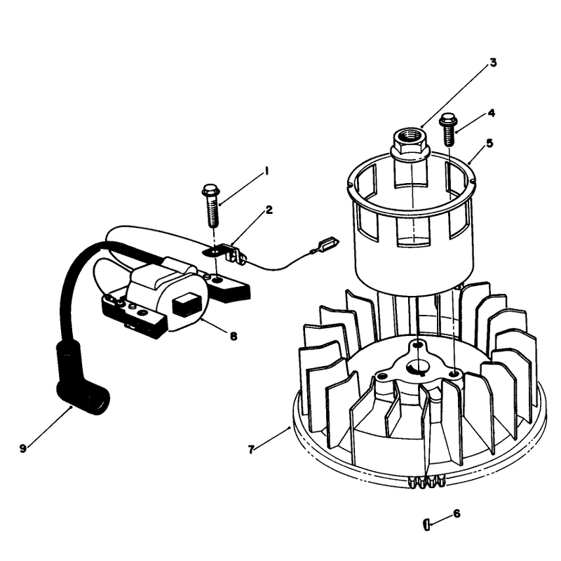 Magneto and Flywheel Assembly Model No Vmg6