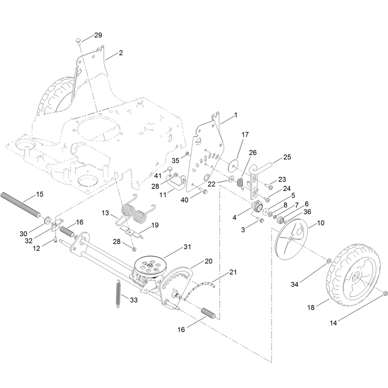 Traction and Height of Cut Assembly