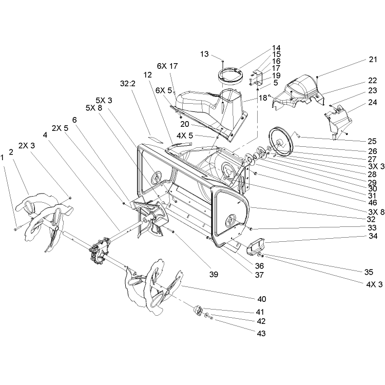 Auger and Housing Assembly