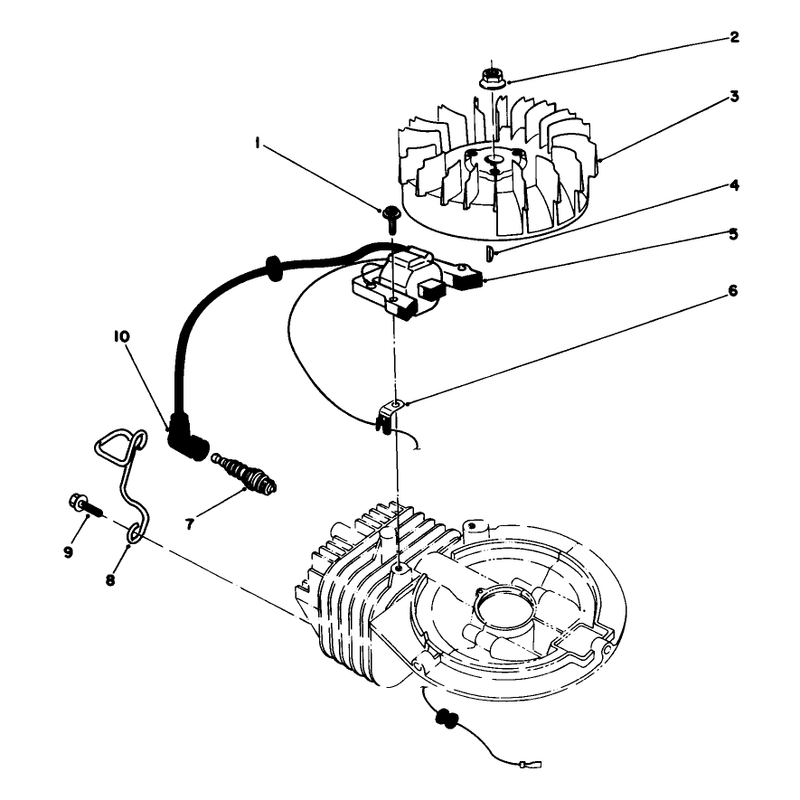 Flywheel and Magneto Assembly Model No 47pg6