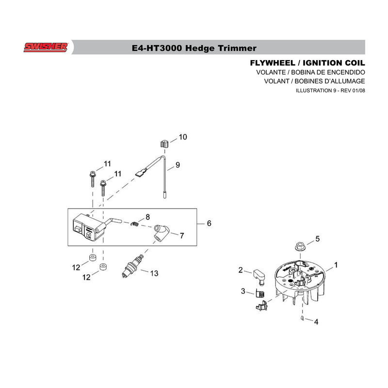 FLYWHEEL / IGNITION COIL