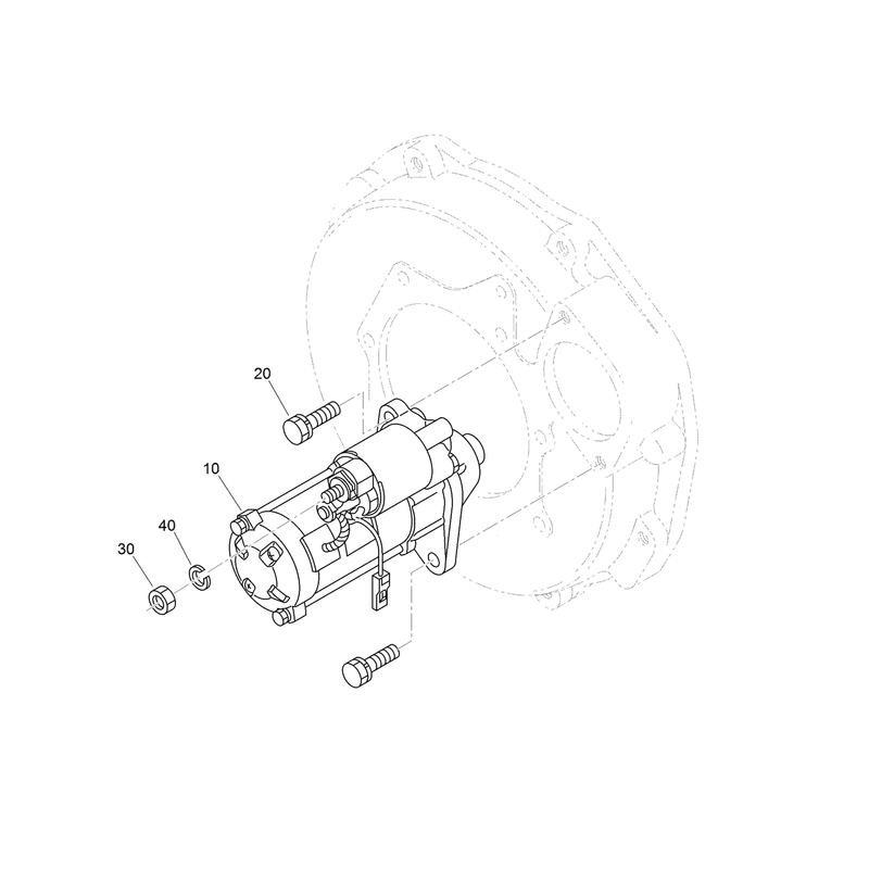 Starter Installation Assembly