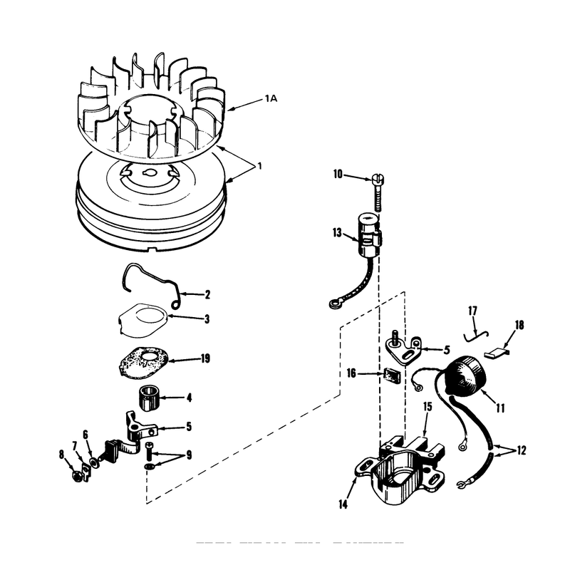 Magneto No. 610694a (7 H.p. Snowthrower Model No. 31677)