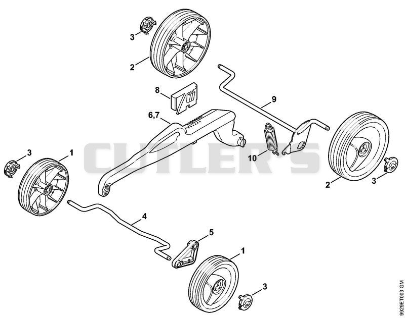 Chassis, height adjustment
