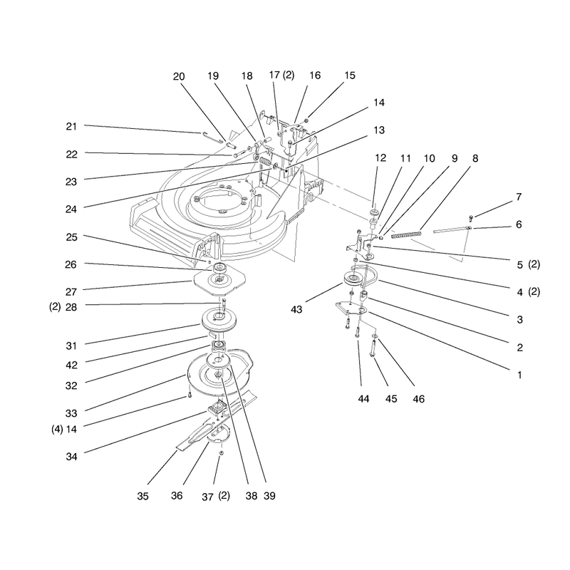 Blade And Brake Assembly