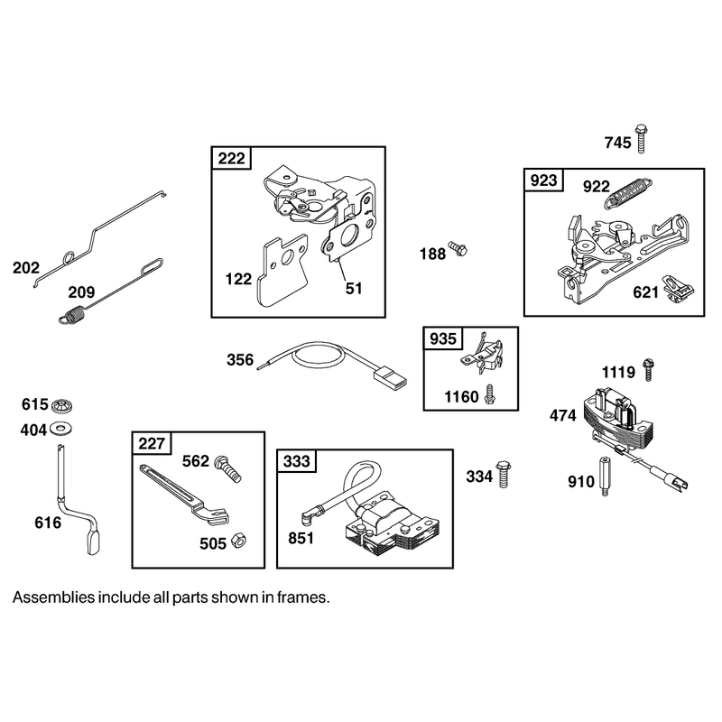 Engine Briggs and Stratton Model 123607-0153-E1