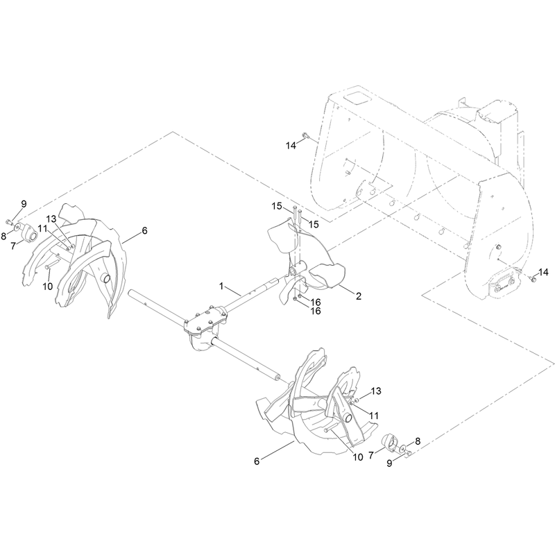 Auger and Gear Case Assembly