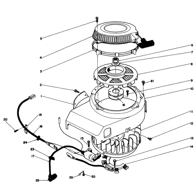 Recoil and Flywheel Assembly