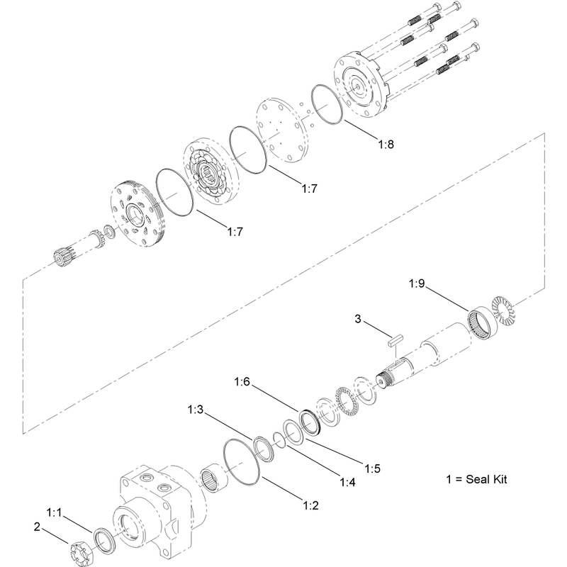 Hydraulic Motor Assembly No ST50926