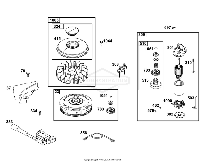 Flywheel, Ignition, and Starter Group