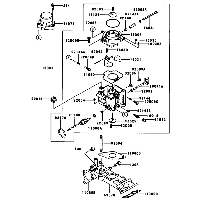 Carburetor Kawasaki Fd661d-S03
