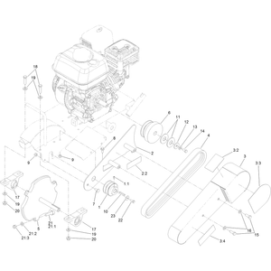 Grinder Wheel Belt and Guard Assembly No 138-3121