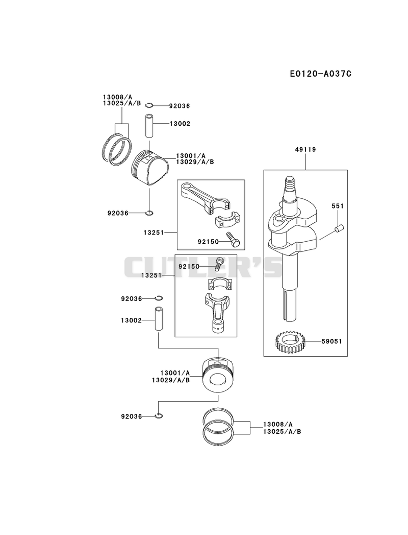 PISTON/CRANKSHAFT