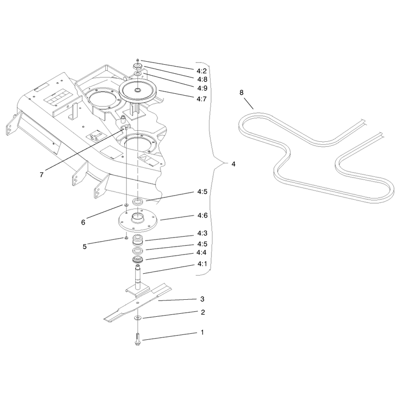 52in Deck Spindle Assembly