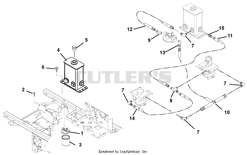 Hydraulic Tank, Filter, Pumps & Hoses