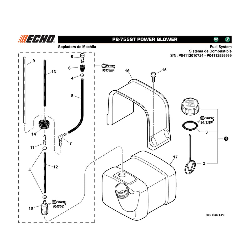 Fuel System S/N: P04112010724 - P04112999999