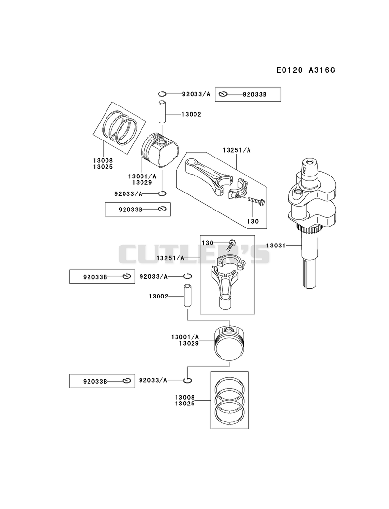 PISTON/CRANKSHAFT