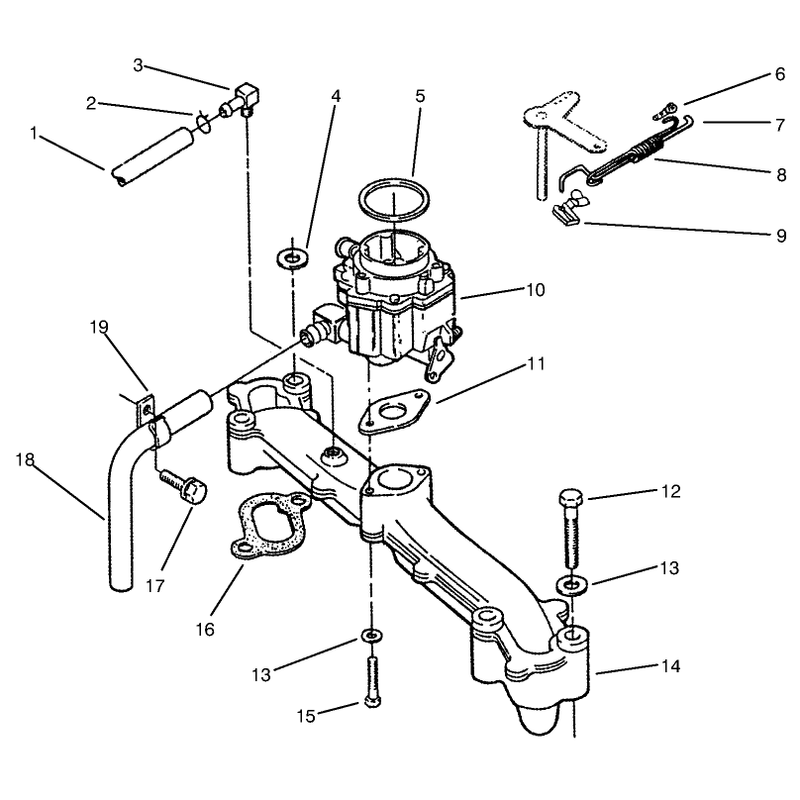 Intake Manifold and Carburetor