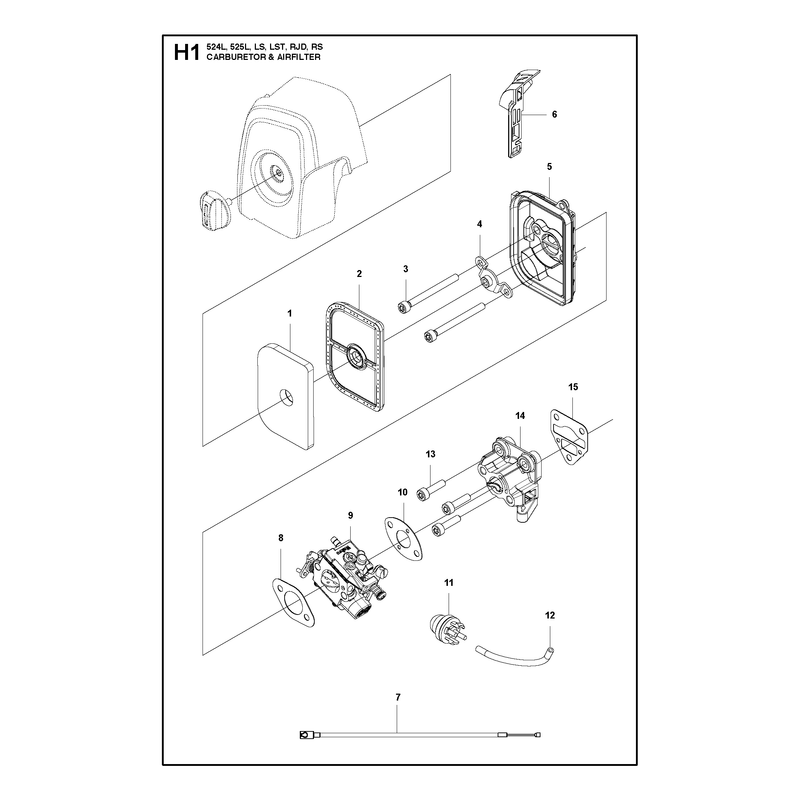CARBURETOR AND AIR FILTER