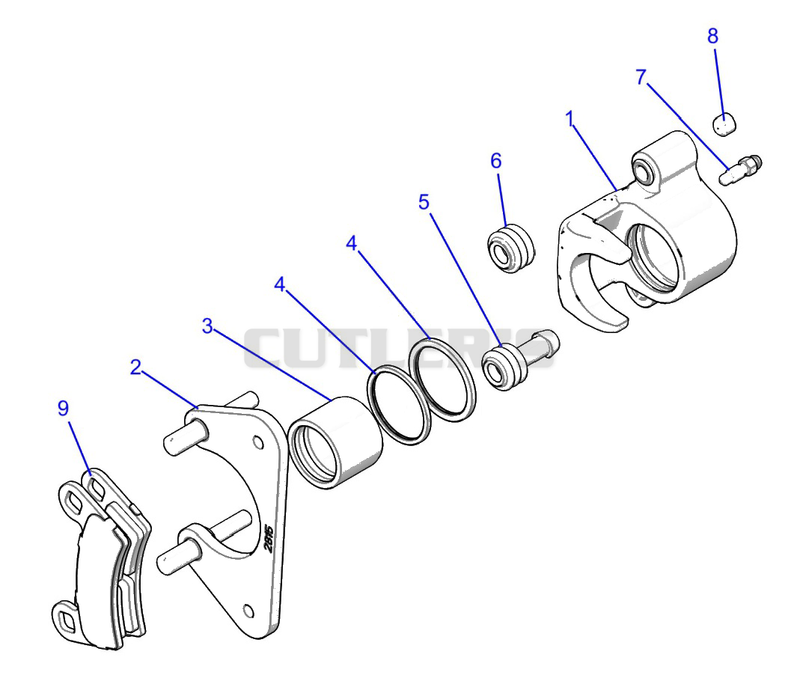 Brake, Caliper, Rear