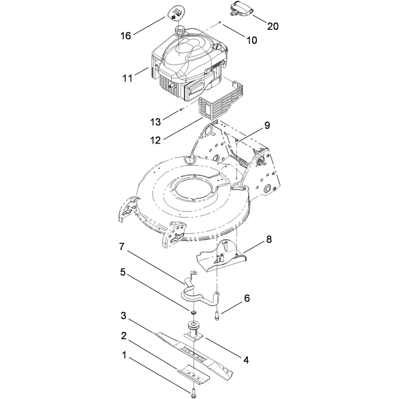 Engine and Blade Assembly