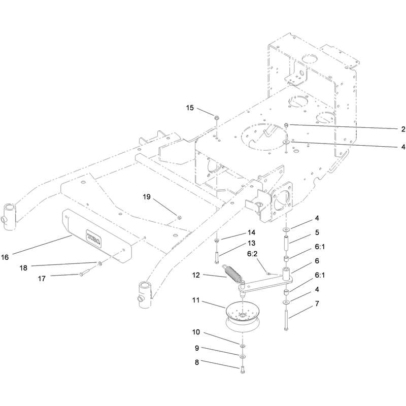 Power Take Off Idler and Weight Assembly