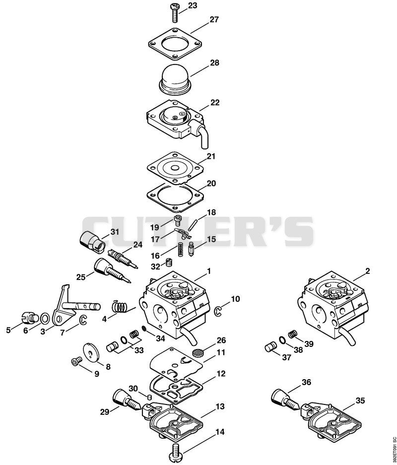 Carburetor C1Q-S157, C1Q-S69 (41.2017) (45.2009)