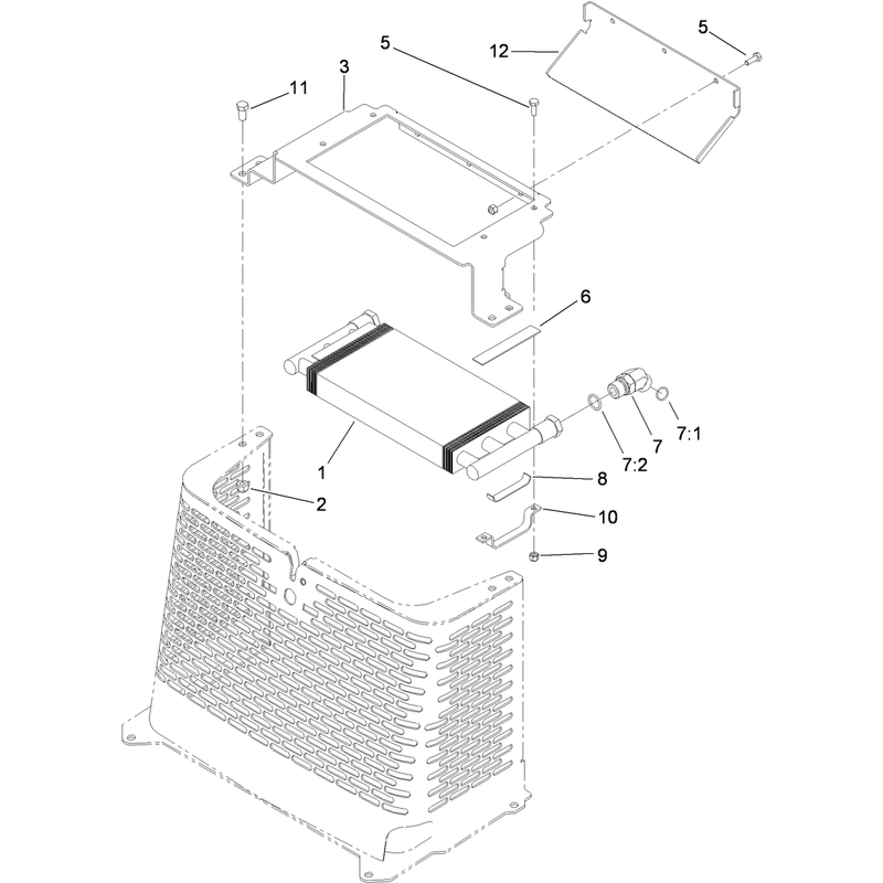 Hydraulic Oil Cooler Assembly