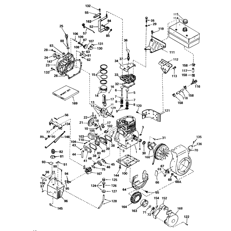 Engine Tecumseh Model No. H70-130176d (7 H.p. Snowthrower Model No. 31677)