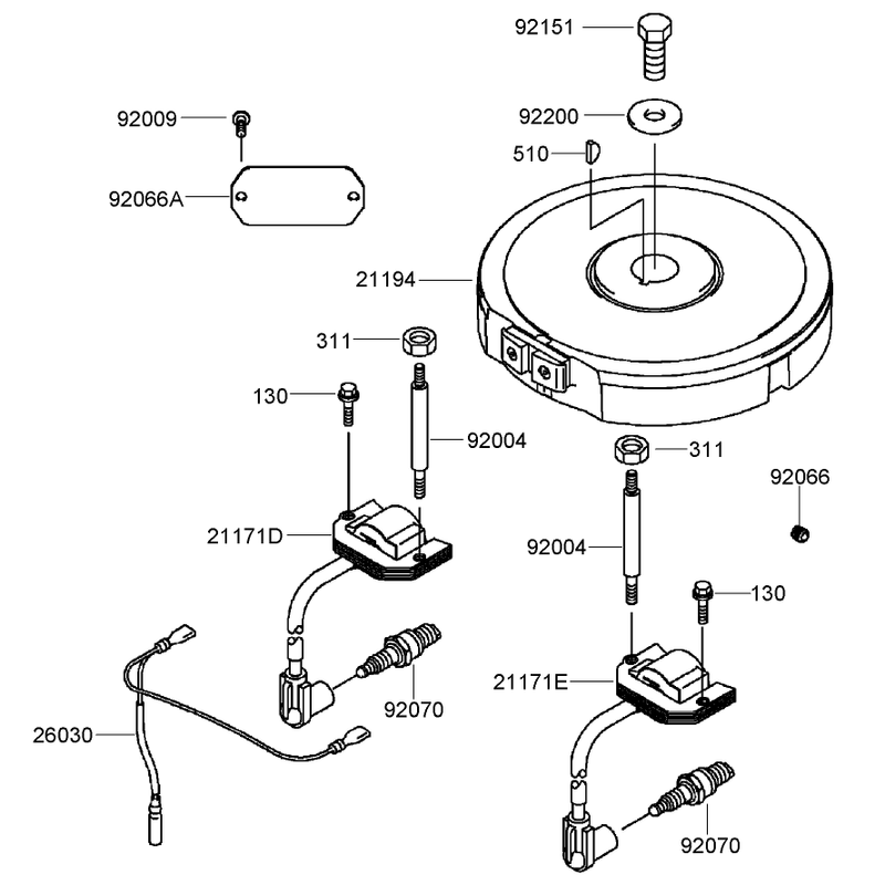 Electric Equipment Assembly  Kawasaki FH430V-CS25