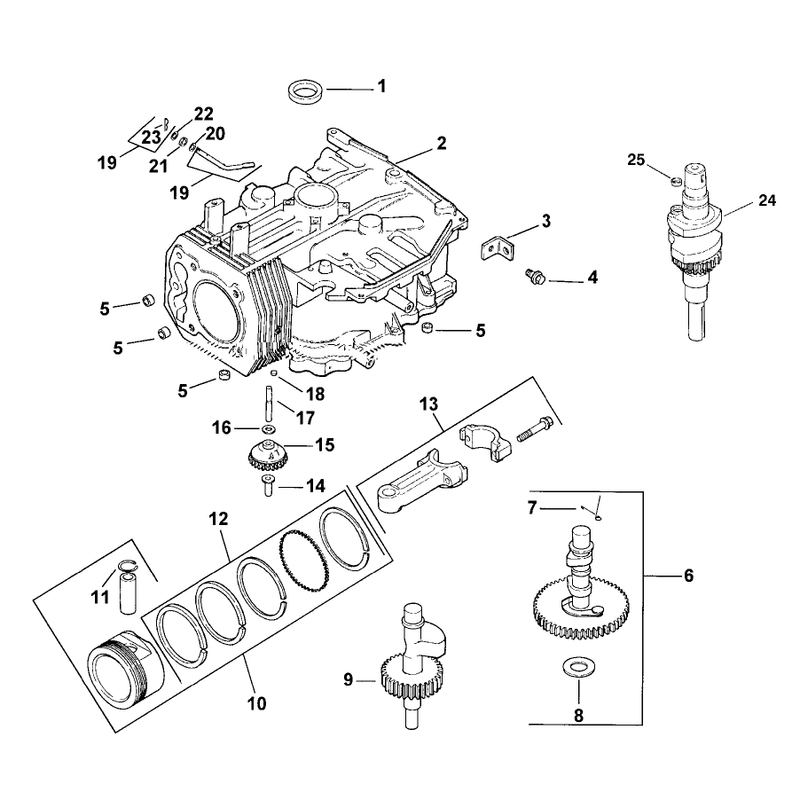 Crankcase Assembly Kohler Model CV15T-41604