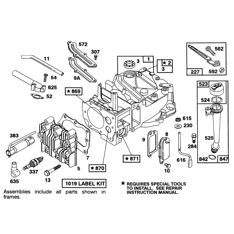 Engine Briggs and Stratton Model 122702-3171-01
