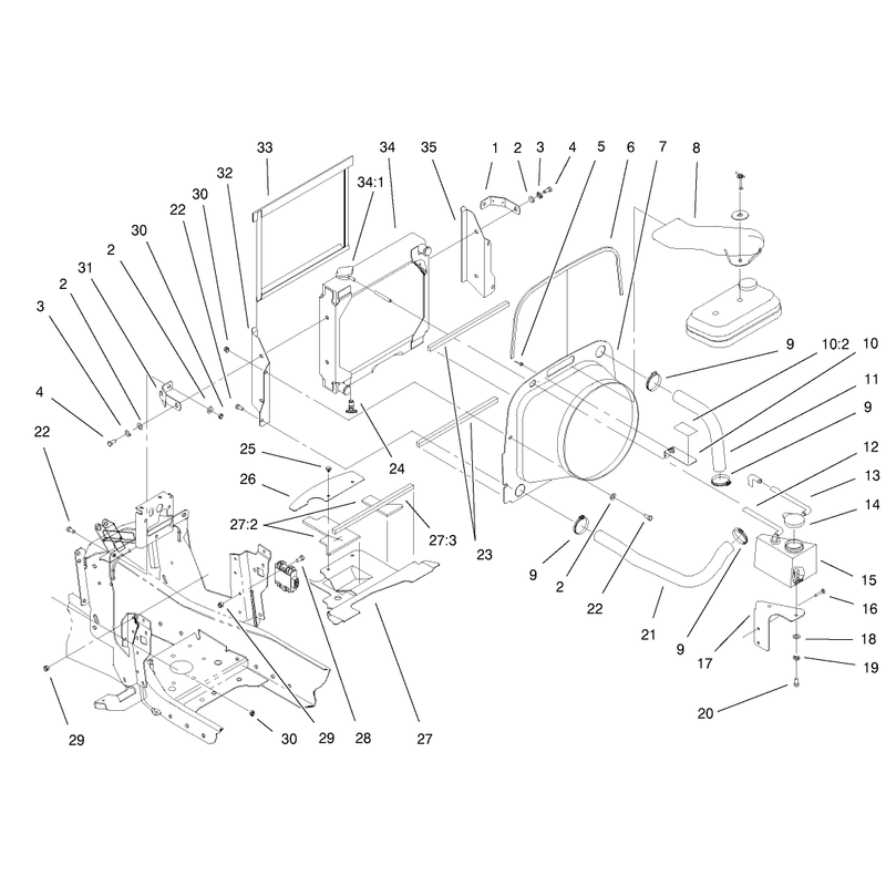 Liquid Cooled Gas Engine Assembly Cont