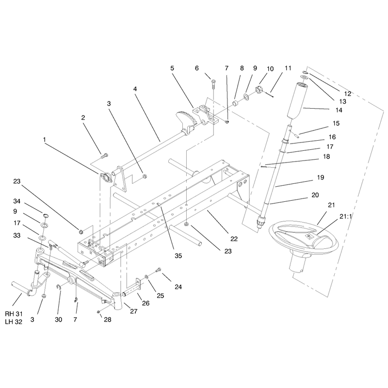 Frame Axle and Steering System