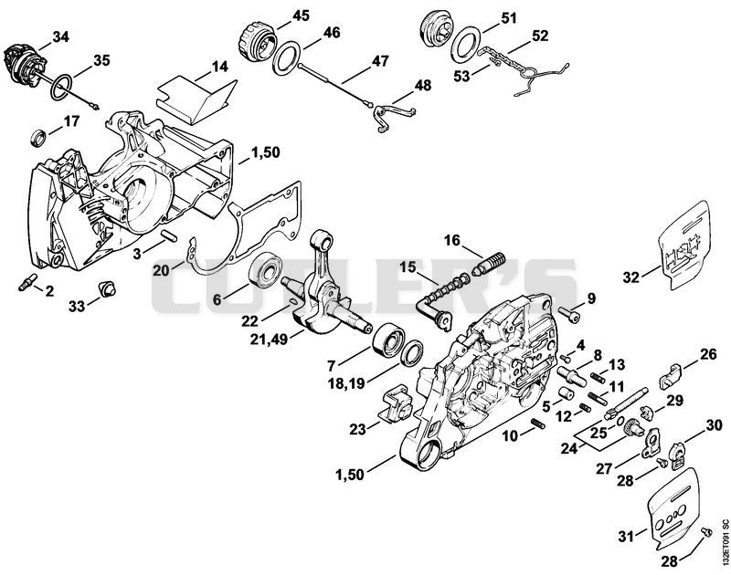 Crankcase, Crankshaft