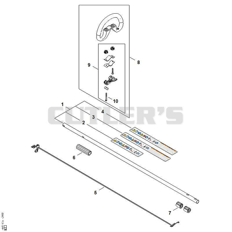 Drive tube assembly, Loop handle
