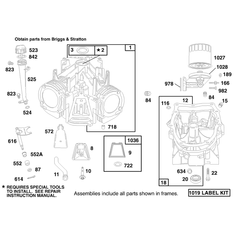 Engine Briggs and Stratton Model 303776-1188-A1